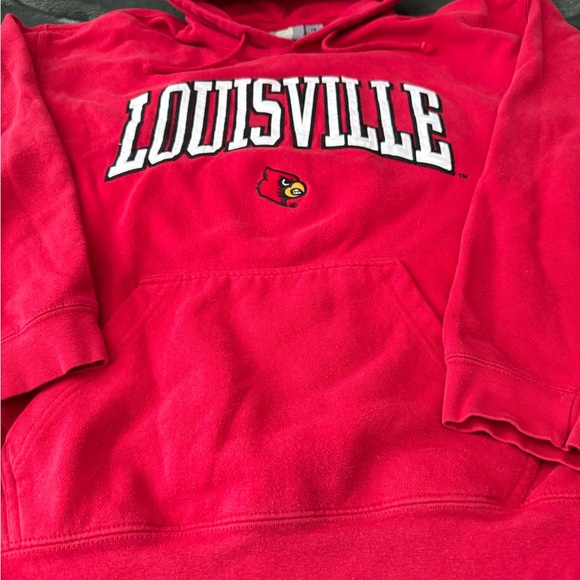 #206 Louisville Cardinals hoodie made by J America - Picture 5 of 11
